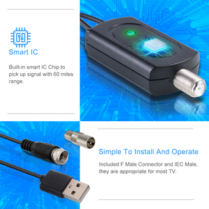 Alta ganancia con circuito amplificador <span class=keywords><strong>Antena</strong></span> de <span class=keywords><strong>TV</strong></span> <span class=keywords><strong>digital</strong></span> interior UHF VHF HDTV <span class=keywords><strong>antena</strong></span> de <span class=keywords><strong>TV</strong></span> <span class=keywords><strong>digital</strong></span> para <span class=keywords><strong>TV</strong></span> 4K - Product Image 5