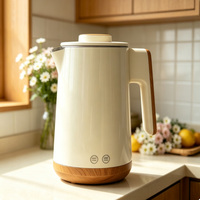 Bouilloire électrique sans fil numérique intelligente, maintien au chaud, réglages multi-températures, écran tactile, acier inoxydable, capacité 1,7 L, usage domestique