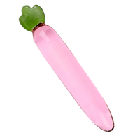 Hot Selling Seksspeeltjes Vrouwelijke Masturbatie Realistische Glazen Dildo 'S Voor Vrouwen Fruit Groente Vorm Dildo Anale Plug Met Geschenkdoos