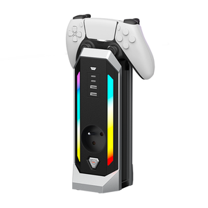 Pháp loại 16A 4 cửa hàng <span class=keywords><strong>RGB</strong></span> ánh sáng điện dải 380j bảo vệ tăng 3USB Gamepad sạc 2 EU ổ cắm USB đầu ra cho chơi game - Product Image 1