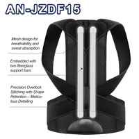 Correcteur de posture AETE de haute qualité en néoprène respirant, réglable, avec barre de soutien ferme, aimants à pénétration profonde, confort tout au long de la journée