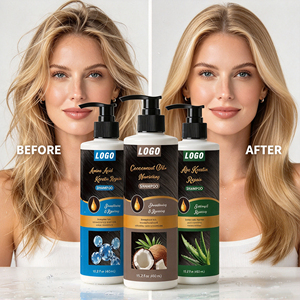 Shampooing hydratant et réparateur aux acides aminés, à l'huile de coco et à l'extrait naturel d'aloe vera, marque privée OEM - Product Image 4