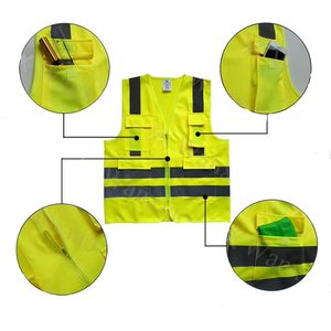เสื้อกั๊กนิรภัยสะท้อนแสง CITICITY แบบมีซิปสำหรับงานก่อสร้างและจราจร พร้อมโลโก้สั่งทำพิเศษ - Product Image 3