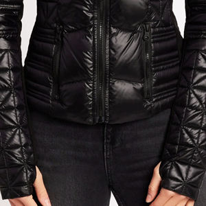 Factory Directly Wholesale Winter Top Double Sided Padded Cotton Zipper Pocket Horse Riding <strong>Puffer</strong> Jacket for <strong>Women</strong> - Product Image 3