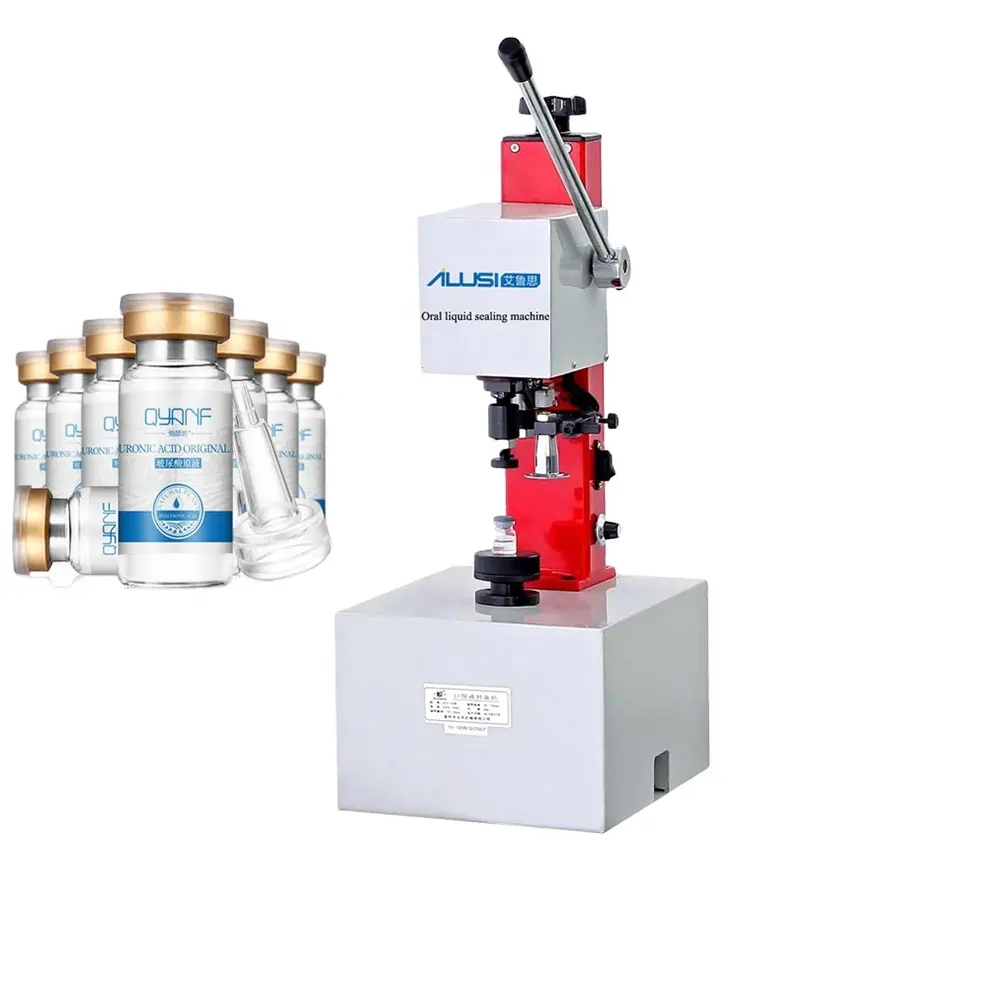 Semi automatic Oral Liquid Bottle special for manual Controls bottle syrup Crimping Machine for 20 mm Aluminum cap seal