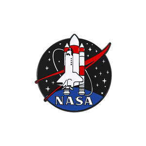 Pins de Esmalte Duro de la <span class=keywords><strong>NASA</strong></span> con Diseño de Cohetes Espaciales, Insignia Metálica de Solapa de la Nave Espacial Saturn, Broche Vintage de Astronomía, Regalo para Fanáticos del Espacio - Product Image 2