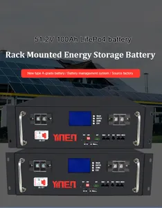 YINEN batterie solaire au lithium-ion 48v 300ah lifepo4 batteries au lithium-ion 48v batterie solaire au lithium de 48v pour voiturettes de golf