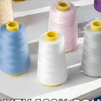 Fil à coudre 100 % polyester teint, haute ténacité, écologique, de qualité supérieure, prix abordable, provenant d'un fabricant chinois, 402 5000y