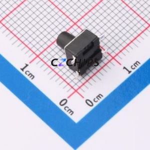 ZX-QC66-7.5TP Tactile Switch SMD-4P,6x6mm Switch Single Pole Single Throw Round Button 2.6N Vertical Mount - Product Image 2