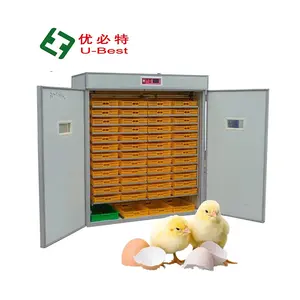 Fully Automatic 2023 New Design Chicken Eggs Machine Poultry Farming Equipment Egg Incubator