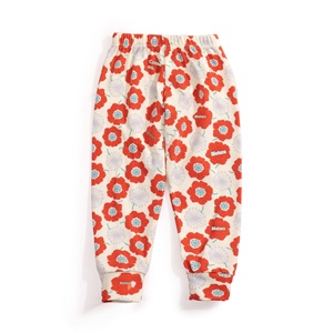 Pantalones casuales de algodón con estampado de dibujos animados originales directos de fábrica, Calzoncillos largos rectos, mallas cálidas para niños y niñas, Exportación al por mayor - Product Image 2