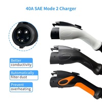 Chargeur de voiture électrique portable de niveau 2, 9 kW, 40 A, SAE J1772 Type 1