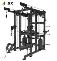Máquina Smith Comercial SK, Entrenador Funcional Híbrido con Pila de Pesas y Cable Crossover, Equipo de Gimnasio, Solución para Centros de Fitness, OEM ODM