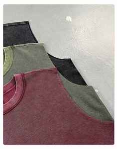 เสื้อกั๊กวาฟเฟิลบัติกผ้าฝ้าย 100% ระบายอากาศได้ดีสำหรับผู้ชาย รุ่นใหม่ปี 2026 น้ำหนัก 325 กรัม เหมาะสำหรับฤดูใบไม้ผลิและฤดูร้อน - Product Image 4