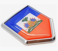 Écharpe en polyester à vendre, porte-clés, drapeau à agiter à la main, drapeaux nationaux d'Haïti pour la vente au détail