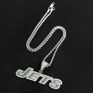 Elegante NY JETS Carta Logo Charm Necklace - Fan Accesorio Joyería - Product Image 2