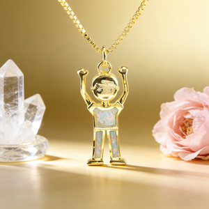 <span class=keywords><strong>Collana</strong></span> Luxury-lite - <span class=keywords><strong>Collana</strong></span> con ciondolo a forma di personaggio maschile - Elegante e semplice, catena girocollo versatile - Product Image 5