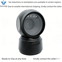 SHUNQI - Lector de Códigos de Barras de Posición Fija con Interfaz Dual USB y RS232, 1D EAN13 UPC Code128 2D QR PDF417 para Mostrador de Caja