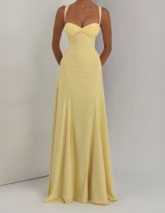 Abito lungo elegante <span class=keywords><strong>da</strong></span> sera con scollo <span class=keywords><strong>a</strong></span> cuore, spalline incrociate regolabili e schiena allacciata, linea ad <span class=keywords><strong>A</strong></span> fluida, per vendita all'ingrosso - Product Image 2