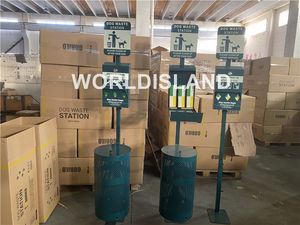 Sistema comercial de eliminación de residuos para perros al aire libre, estación de excrementos, cubo de basura para mascotas, dispensador de bolsas, fabricación de chapa metálica, patio trasero, 240L - Product Image 3