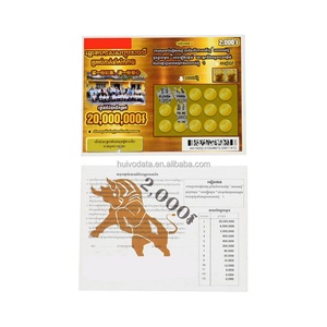 Wholesale <b>Scratch</b> Off Lottery Tickets Digital Printing Card Lottery <b>Scratch</b> and Win Tickets - Product Image 4