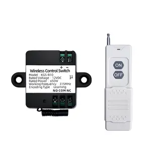 Venta caliente 12V mini control inalámbrico con interruptor de control remoto para iluminar interruptor RF de 433MHz