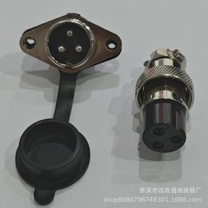 Conector de Aviación GX20H19 Cuadrado M19H19 para Montaje en Panel, Aleación de Zinc, Contacto Plateado con Cobre - Product Image 3