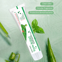 Fabricant de dentifrice OEM, dentifrice moussant à l'aloe vera, sans fluor, pour nettoyer les gencives, éliminer la plaque dentaire, blanchir les dents