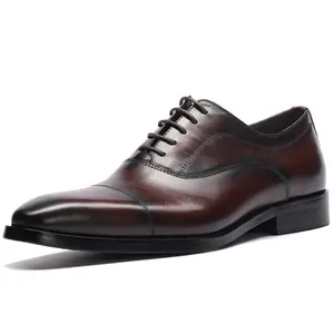 Comprar Zapatos informales para hombre, mocasines sin cordones de cuero  genuino de alta calidad, zapatos formales de oficina impermeables para  primavera y otoño