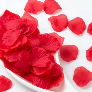 Prezzo di fabbrica Real touch colore sfumato artificiale petali di fiori di seta rosa petali di fiori all'ingrosso