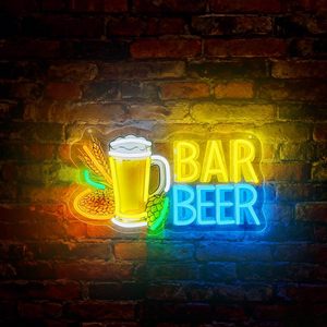 LED beer mug neon indoor hanging ambient light bar party wall decoration shop <b>sign</b> entrance indicator light luminous <b>sign</b> 5v 12v - Product Image 6