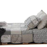 Draps de lit grande taille, parure de lit, couvre-lit en coton imprimé, super king