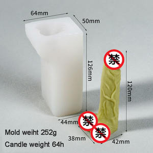 Ys Big Size Penis Genitale Vorm Siliconen Mal Fondant Cake Zacht Aardewerk Lijm Diy Maken Modellering Accessoires Sex Kaars Mal - Product Image 5