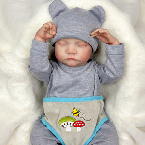 <span class=keywords><strong>Muñeca</strong></span> Bebé Reborn Levi de 17 Pulgadas, Vinilo Suave, <span class=keywords><strong>Ropa</strong></span> Intercambiable, Lavable, Modelo Pintado W-017, Empaque en Caja de Color - Product Image 3