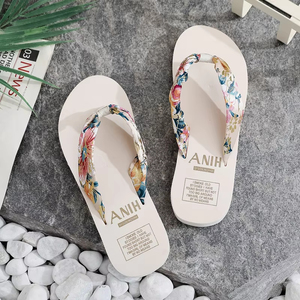Women Bohemian Satin Ribbon EVA <b>Slippers</b> Summer 2026 Simple Casual Beach <b>Flip</b> <b>Flops</b> Chaussure Femme Sandals - Product Image 5