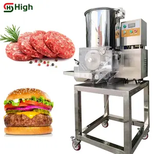 2-12 सेमी वाणिज्यिक स्टेनलेस स्टील स्वचालित नगेट फॉर्म मीट बर्गर आलू पैटी प्रेस मेकर बनाने की मशीन