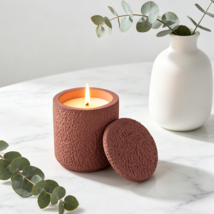 Support de bougie en béton pour décoration d'intérieur, personnalisable, pour bougies parfumées – Vente directe usine - Product Image 6