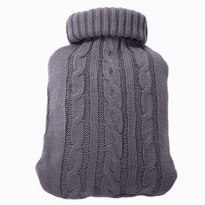 Sac à eau chaude en PVC, chauffe-main, bouteille d'eau chaude en caoutchouc de 2L avec couvercle tricoté - Product Image 5