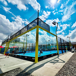 Pista de Pádel Exterior para Uso en Clubes, Estructura de Acero con Cristal Panorámico, Fabricante de Pistas de Pádel - Product Image 1