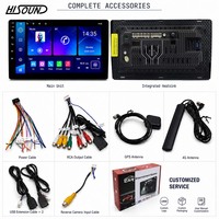 Hisound - Unidad Principal Android de 8 Núcleos y 9 Pulgadas, 4G SIM, WiFi, CarPlay, Android Auto, DSP, 4V RCA, GPS, OEM, 6+128 GB