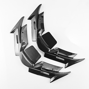 ชุดแต่งสปอยเลอร์หน้ามอเตอร์ไซค์ Qiangye วัสดุคาร์บอนไฟเบอร์สีดำ อะไหล่ตกแต่งอเนกประสงค์ ป้องกันลม - Product Image 2