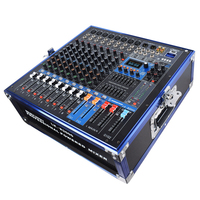 Console de mixage audio professionnelle 8 canaux 650 W*2 avec effets DSP, stéréo haute puissance pour scène, mariage, DJ, KTV, sonorisation en direct