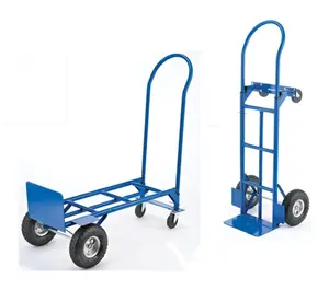 Chariot de jardin pliable en acier, chariot convertible - Product Image 1