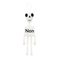 Nouvelle poupée squelette de Halloween, pendentif d'ambiance, accessoires de décoration pour les fêtes