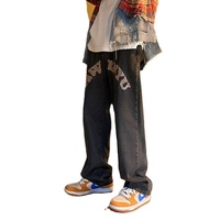 JBeiL Hersteller hellblau bedruckte Stickerei Designer Custom Denim Herren Jeans