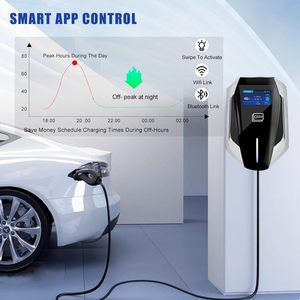 เครื่องชาร์จรถยนต์ไฟฟ้า NEMA 14-50 240v ระดับ 2 สำหรับใช้ในบ้าน แบบติดผนัง - Product Image 3