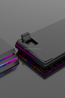 68-Key RGB dapat diisi ulang tiga Mode Keyboard Gaming untuk Bluetooth nirkabel USB Gateron/Kailh Axis struktur mekanis baru