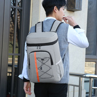 Nouveau Sac à Dos Isotherme en Toile Grande Capacité 35L Anti-Fuite avec Décapsuleur et Poignée de Transport Portable pour Pique-Nique Extérieur Thermique 2024