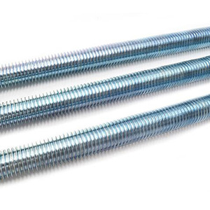 Tige filetée galvanisée entièrement filetée, métrique, droite, zinguée, acier au carbone Q235, grade 4.8, pour l'industrie générale - Product Image 1