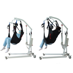 Machine de transfert électrique manuelle avec sangle intégrale pour le corps, appui-tête intégré, sangle de hanche, version WC noire pour usage domestique, en tissu Oxford - Product Image 1